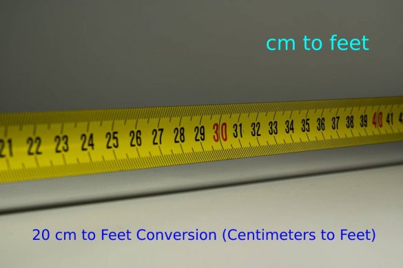 20 cm to Feet Conversion (Centimeters to Feet)
